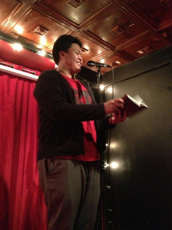 BAMYouthSlam's tweet photo. We got @ktlaguardia with his ode to bacon ! http://t.co/e2VqgtK7Hv
