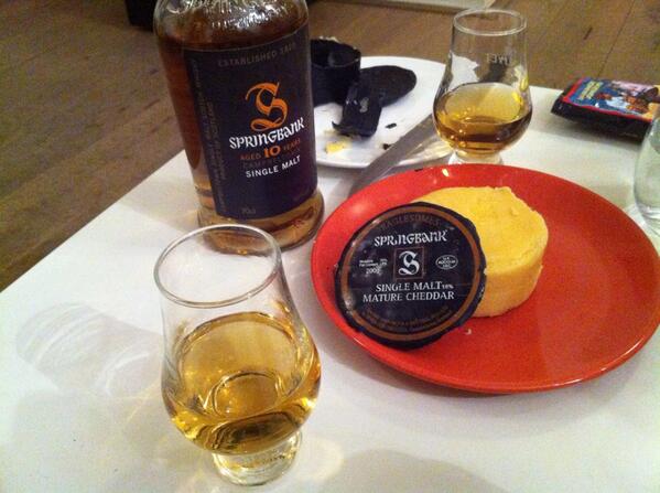 erichamaker's tweet image. A #springbank whisky + a @Springbank1828 matured cheddar + great company = #doesnotgetanybetter #Priceless