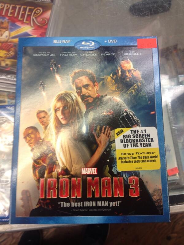 We have the Iron Man 3 Bluray/DVD Combo in stock!