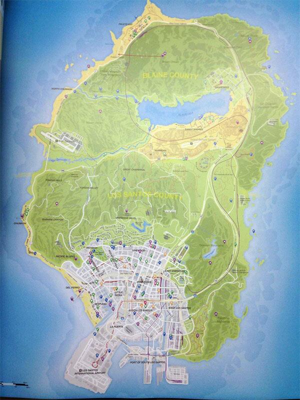 remicoComMx's tweet photo. El Mapa completo de #LosSantos , la ciudad de #GrandTheftAutoV !! http://t.co/EvNCeQd8QC