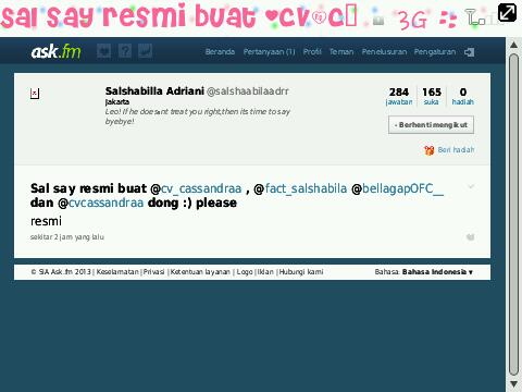 cv_cassandraa's tweet photo. Ni yaa @CvCassandraa @BellagapOFC__ @Fact_salshabila :) http://t.co/IZ3YbCDShW