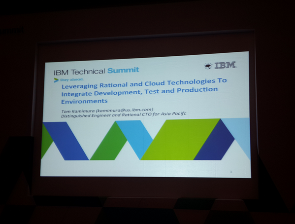 IBMcloud's tweet photo. Now @ #ITS2013: IBM Distinguished Engineer & IBM Rational CTO for #AsiaPacific on leveraging cloud w/ Rational http://t.co/Hj8j5CsinM