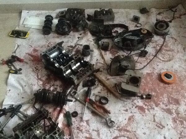 This is how it is as of now,I don't know who will assemble it but it was fun taking it apart.