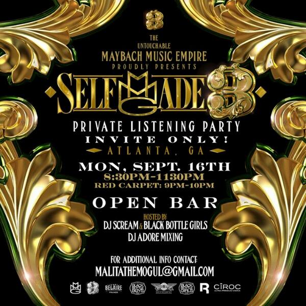 GetLiftedMedia's tweet image. ATLANTA: SELF MADE 3 LISTENING PARTY MONDAY 9.16.13 #InviteOnly  contact @MalitaTheMogul for details