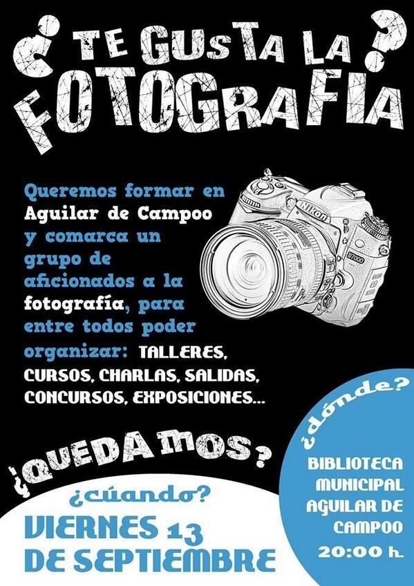 Queremos formar un grupo de aficionados a la fotografía en Aguilar. Nos ayudas a difundir? <a href="/Malonsorf/">Márcel Alonso</a> <a href="/cesardvalle/">Cesar del Valle</a>