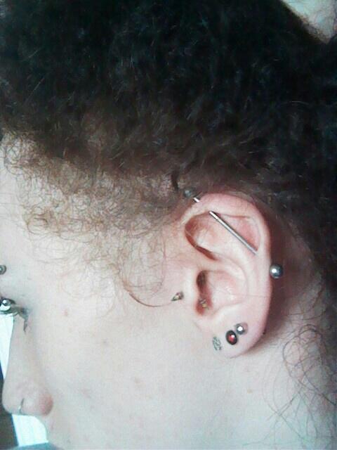 JayFaith_'s tweet photo. Canny happy with my ear like, probs finished now, mebies one more dinna http://t.co/sPLSkDlTGM