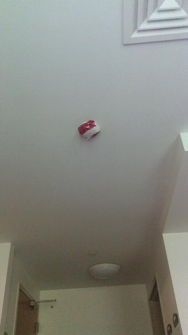 smithem93's tweet image. The only way to turn off the lights in our room #ducttape #motionsensorlighting @cuprobz