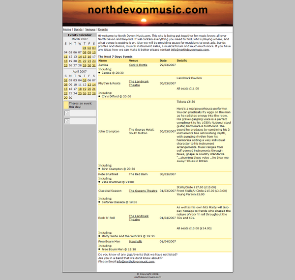 Remember our old site from back in 2006?