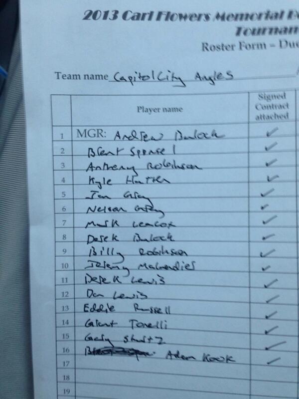 Angles_Baseball's tweet photo. Where you at? Labor Day Tourney - Woodland. Here's the roster. #anglesbaseball http://t.co/qMfnbCDns0