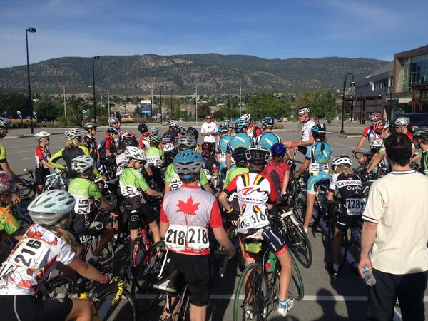 Great morning for youth cycling in #Penticton!