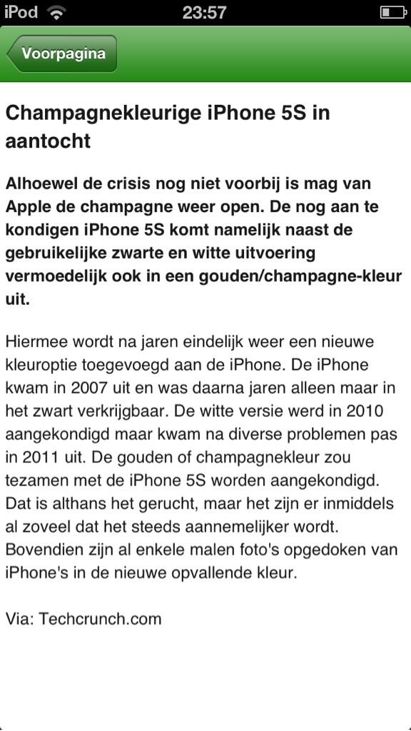 Telecomfeitjes's tweet image. Er is een gouden iPhone 5s in aantocht RT=hebben