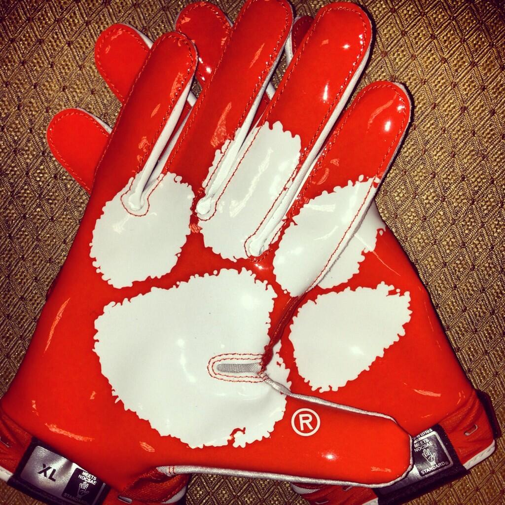 clemson wide receiver gloves