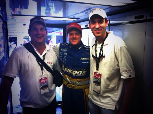 KenButler3's tweet image. Thanks for coming out to support me at the track! #lifelongfriendship @amsupdates @NASCAR_NNS