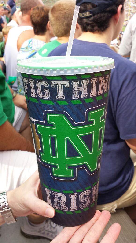 Notre Dame drink cups misspell 'Fighting Irish' (Photo)