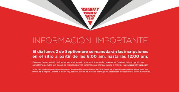 Reto Gravity Cars tweet media