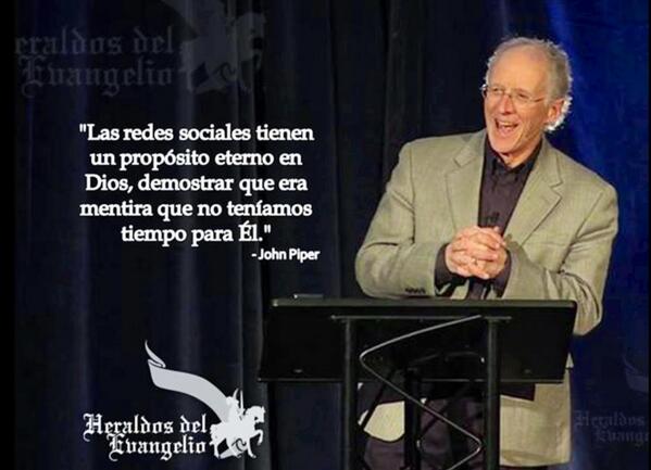 Bibliamas's tweet photo. «Las redes sociales tiene un propósito eterno en Dios, demostrar que era mentira que no teníamos ... » — John Piper http://t.co/iGRRixK3sH