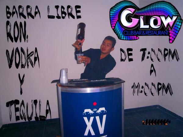 HOY BARRA LIBRE DE RON, VODKA Y TEQUILA DE 7:00PM A 11:00PM VEN Y DISFRUTA AL MAXIMO...!!!