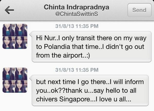 ChiverS_SG's tweet photo. Chinta's message to me for all of Chivers Singapore 😍💖✨ http://t.co/WkzfFs5h8y