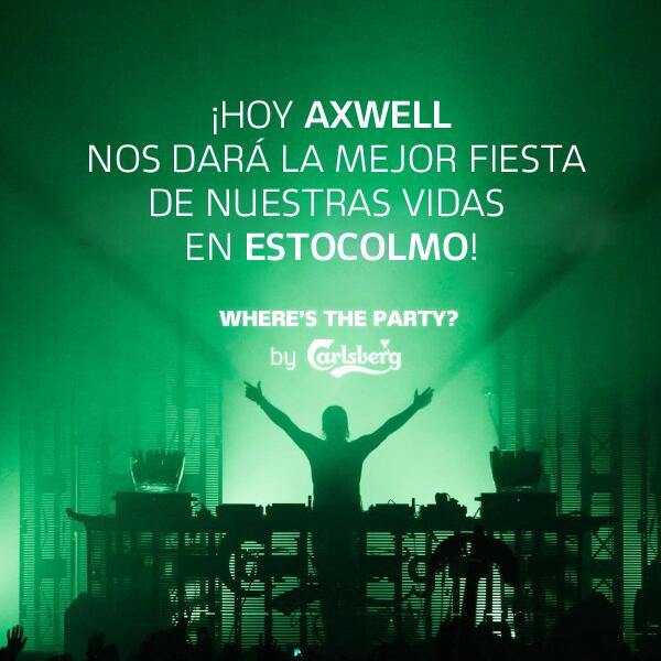 carlsbergMX's tweet photo. ¡Estamos viviendo la mejor fiesta de nuestras vidas con @Axwell en Estocolmo! http://t.co/6uvNoXIXbW
