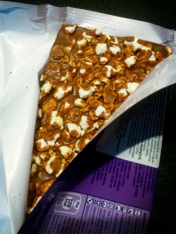 ForgoddForgod's tweet image. Шоколад Milka с попкорном! Такого я еще не пробовала!!