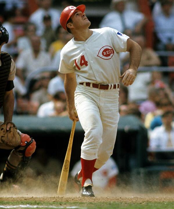 therooksnestpod's tweet photo. MT“@Reds: RT if you are excited about Pete being on the field Friday and Saturday for Joe Morgan Weekend. #whiff http://t.co/L74g6hCmsI”