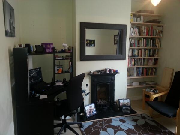 MatthewHanchard's tweet image. Knocked up some shelves (contiboard &amp;amp; uprights), and now I have the #PhD office I always wanted! #phdchat #diygeek