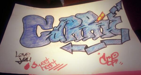 AmpTags's tweet image. Just for her. #ShesALuckyGirl #Butterfly #Names #Graffiti #BlackBook