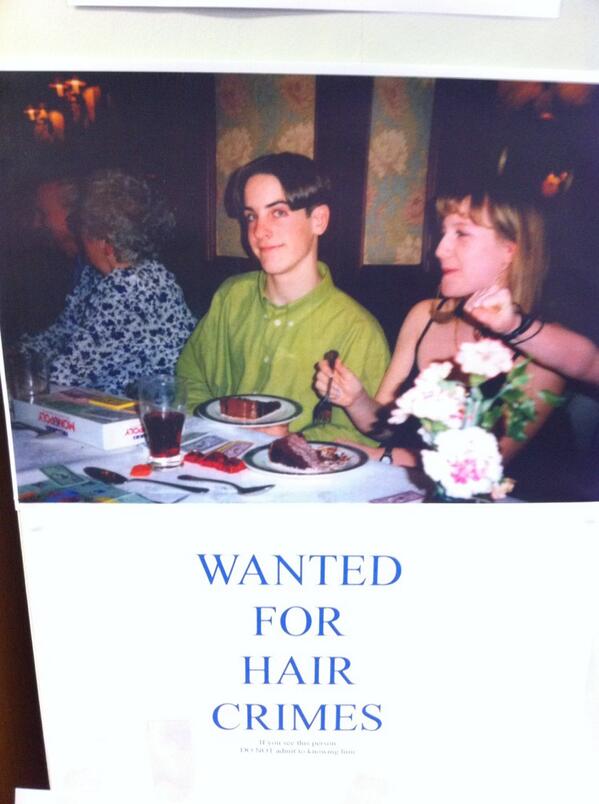 Joshbarrick0211's tweet photo. #wantedforhaircrimes #evenmyhairaintthatbad!
#curtains  #devastating #illregretthisbutfuckit @duncjmill83 http://t.co/T0O2lopH0j