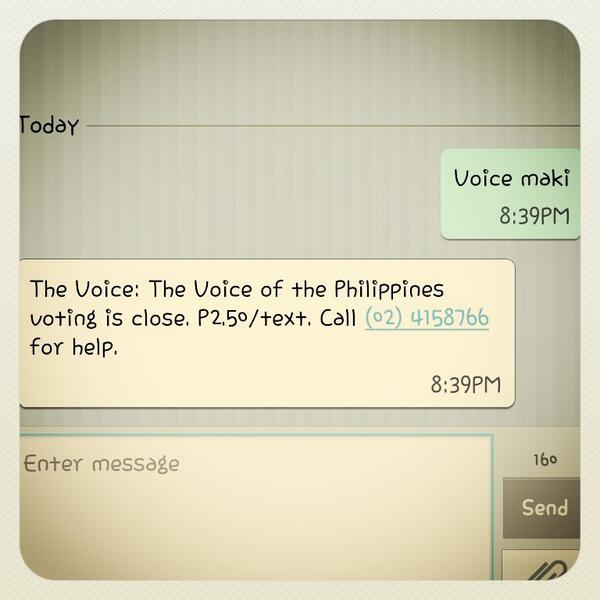 iamwillq's tweet photo. @MakiRicafort is the best.. galing,. Kilig much! Good luck #teamSarah #TheVoiceOfPhLive vote vote din pag may time http://t.co/q8PSQYqYe6
