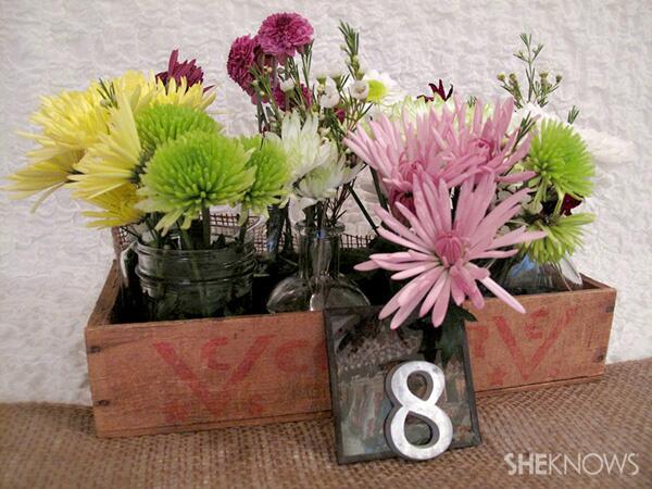 Vintage Box Wedding Centerpiece