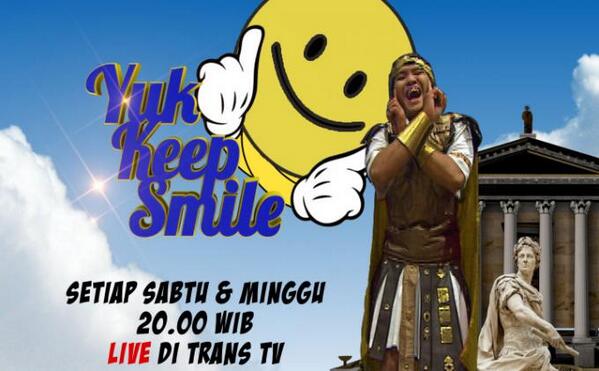 worldattention's tweet photo. after perform on #YuuKitaSahur , now #Caisar perform on #YuuKeepSmile http://t.co/X0KgJgCUIs