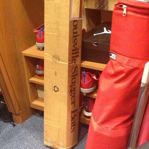 sluggernation's tweet photo. Wish this was your locker? #SluggerTime #LeaveYourMark @Phillies http://t.co/4QkHxIHPXW