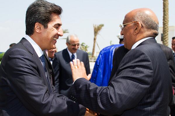 AUC_PAPS's tweet photo. #AU High Level Panel for #Egypt meets President of the State Information Service Authority, Amgad #Ghafar http://t.co/iGh1tDxTYF