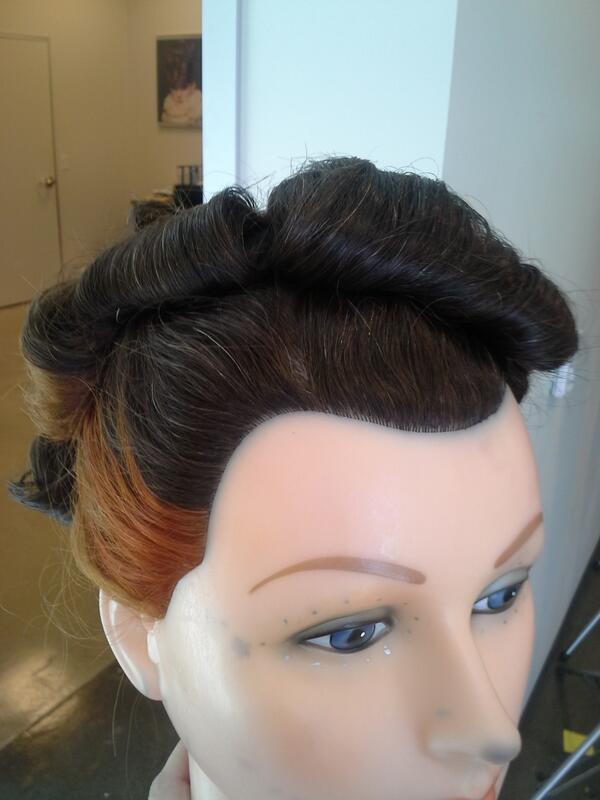 Hersheylisa's tweet image. Updo. No Marcel not smoothing iron. All cool updo! #paulmitchellstudent