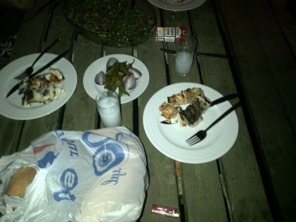 Kaya levregi ve sari zeybek isbirligiyle bodrum