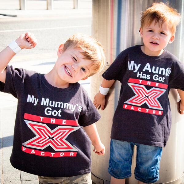 TheXFactor's tweet photo. Loving the T Shirts, #TeamBailey. #XFactor http://t.co/NMhI5HEiZW