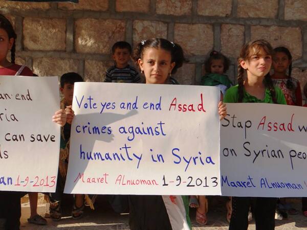 MsMarpleMoshi's tweet photo. Children of #Syria said their word what about you ؟؟ #Act2EndAssadsWar http://t.co/kFFzuLIbYl
