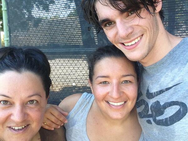 #Fun with Tennis @TakeMe2MyPeople @reineissa #WestHollywoodLife