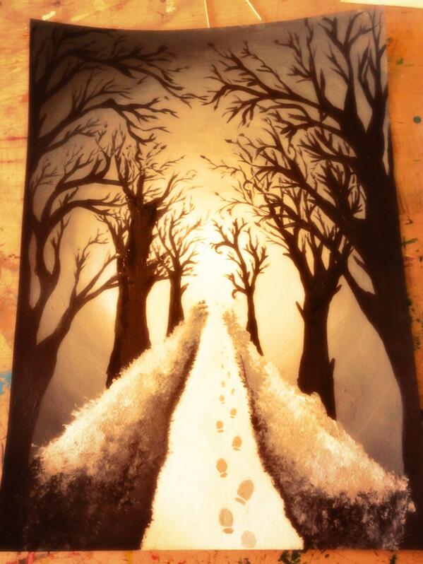 kristieboyd11's tweet image. First ap art project #check #23moretogo