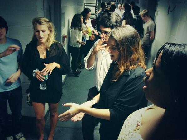 Nonseq getting ready for the showcase tonight!!