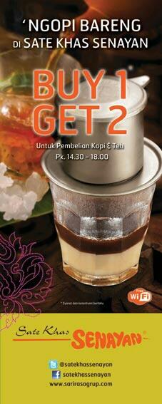 nice! RT <a href="/satekhassenayan/">Sate Khas Senayan</a>: Ngantuk? Ngopi aja di <a href="/satekhassenayan/">Sate Khas Senayan</a> . Mulai pukul 14.30 ada promo buy 1 get 1