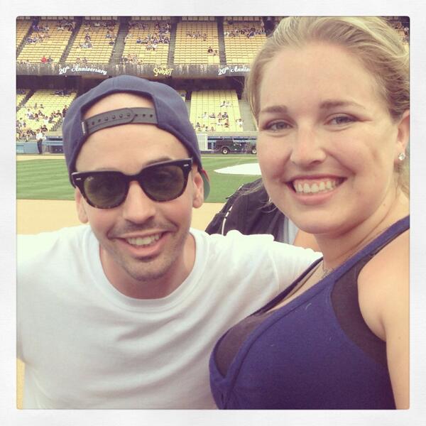 Had the best birthday celebration watching <a href="/Dodgers/">Los Angeles Dodgers</a> beat SD, watching @SandlotMovie &amp; meeting some of the cast!