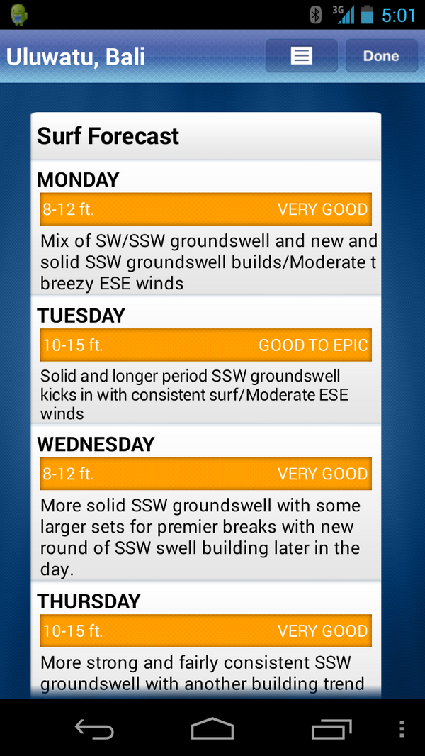 bluewhite's tweet photo. Bali surf report looking very solid. A shame I just left http://t.co/ZHFmB0TTfl