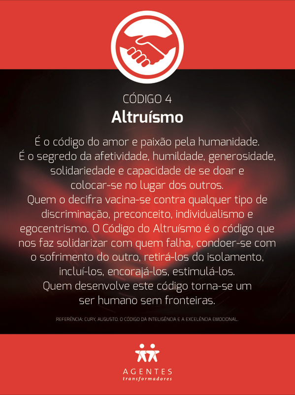 CoachMultifocal's tweet photo. Código 4 - Altruísmo. http://t.co/Szk82NS4PU