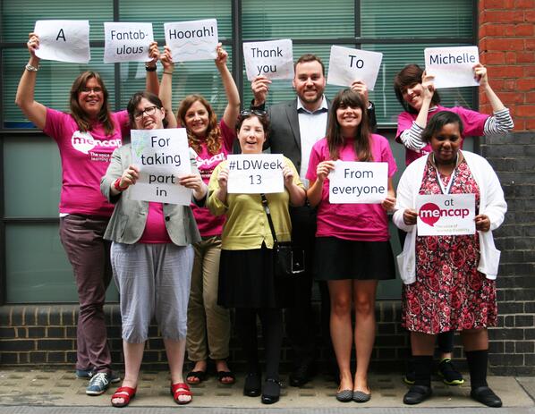 mencap_charity's tweet photo. @michelledalyliv Hi Michelle,thx for taking part in #LDWeek13&raising the profile of learning disability-appreciated! http://t.co/ZVwxTQy6kw