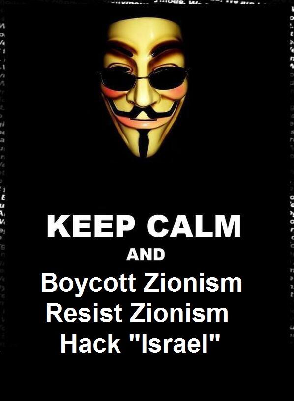 AnonHeadlines's tweet photo. Keep calm ✌ and carry on quote tweeting http://t.co/G5kPlBBjKm #opBOYCOTTisrael | #Palestine