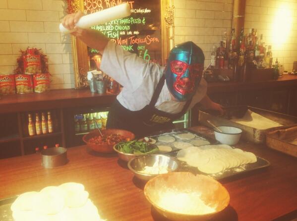 luchaliverpool's tweet image. Our luchador getting his bake on in the early hours! #Dontmess #LuchaLegend #homemade