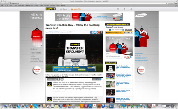 wearecreativ's tweet image. Here's more digital assets we created for the @samsungfootball Win a #ProContract on the @talkSPORT website today!