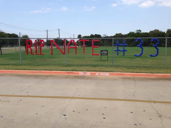 Coaches console students <a href="/Denton/">Denton</a> Guyer HD after death of football player Nate Maki