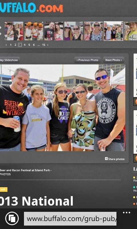 alexmarusewski's tweet photo. Wing Fest yesterday! #BuffaloWingFest http://t.co/icXtxocBwr